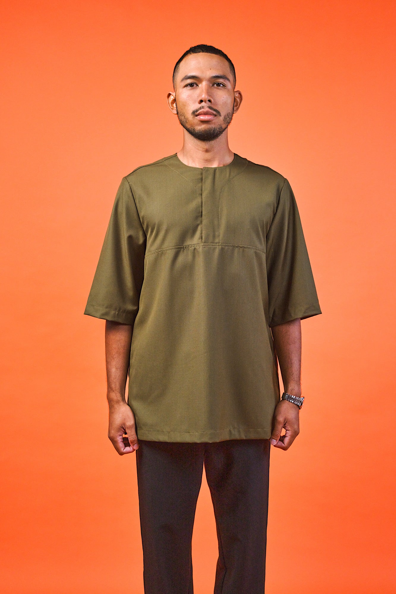Short sleeve kurta mens deals